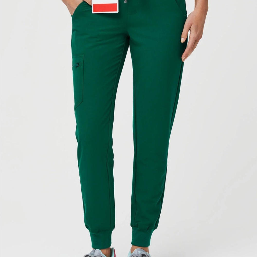 Figs Hunter Green Jogger Scrub Pants